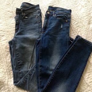 Bundle of Gap High Rise Skinny Jeans Size 26 R